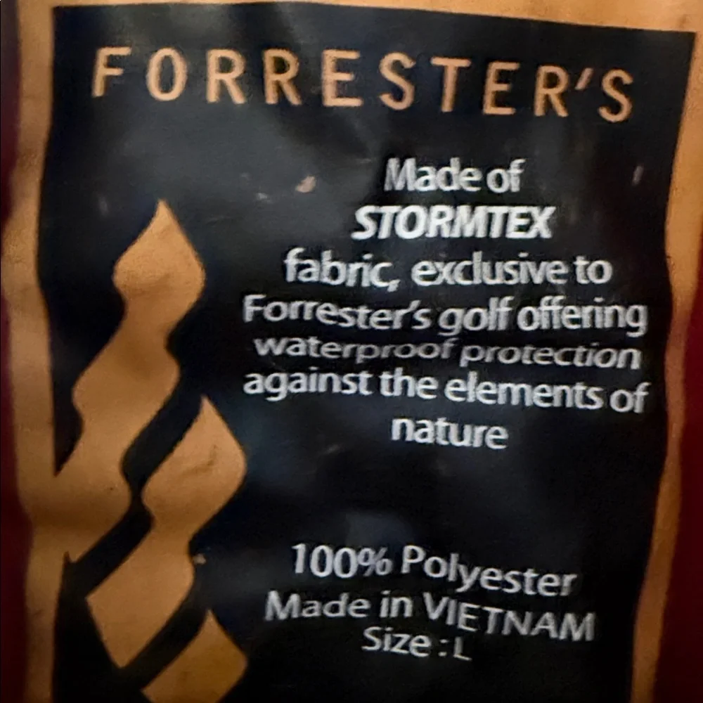 Vintage Forrester’s Stormtex Windbreaker Women’s Zip Up Jacket,Golf, Casual